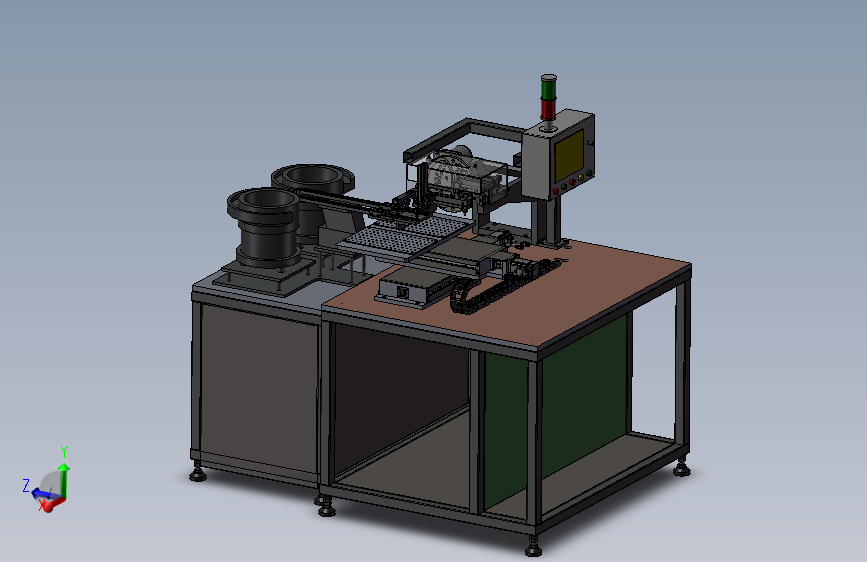 双振动盘送料包装3D