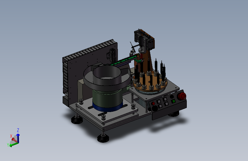 振动盘自动叠料3D