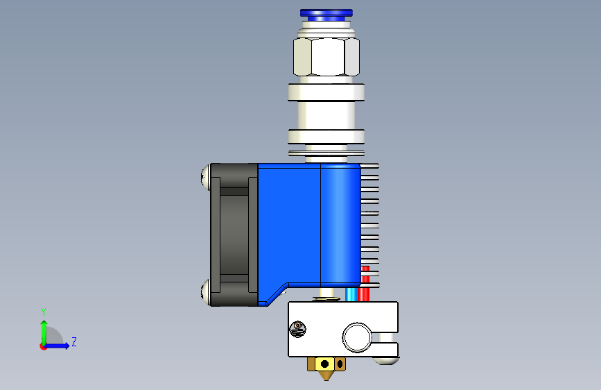 热端E3D-V6_175-300 左侧视图