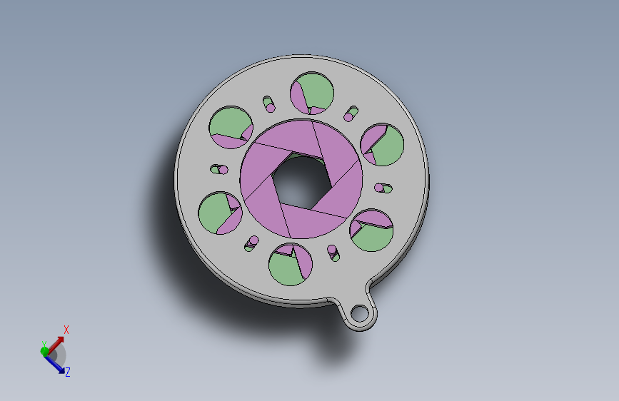 机械虹膜diaphragm-1 2 STP IGS SW