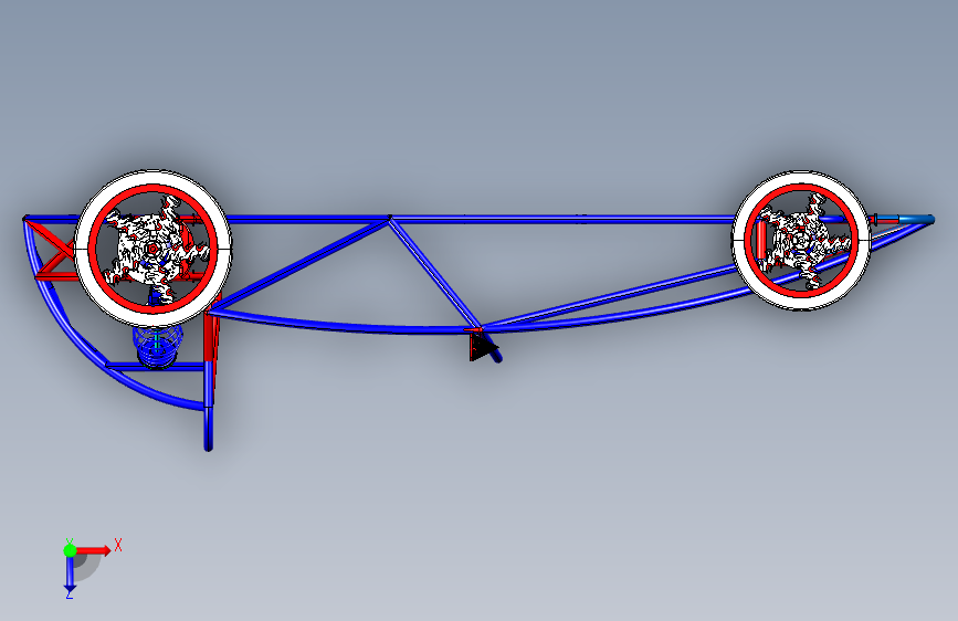 车架底盘speedster-chassis-2 IGS 俯视图