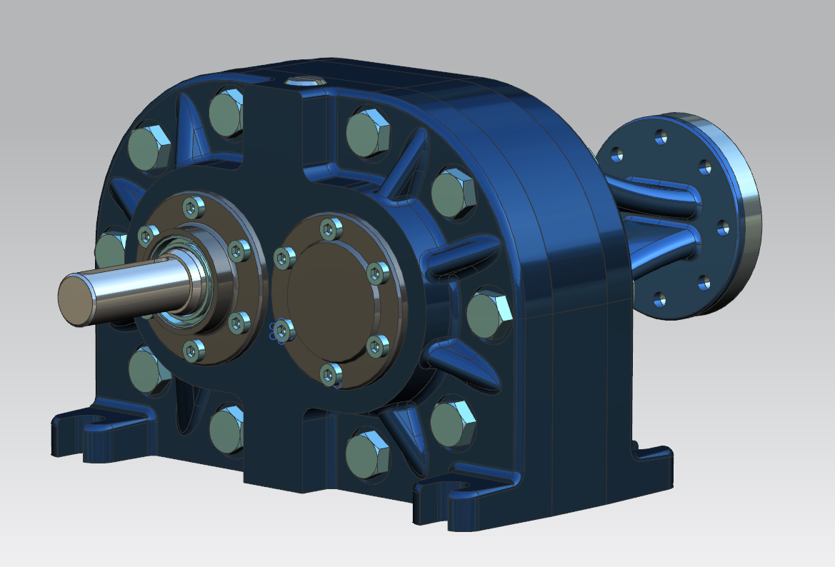 Gear Pump简单的齿轮泵3D图纸 UG设计