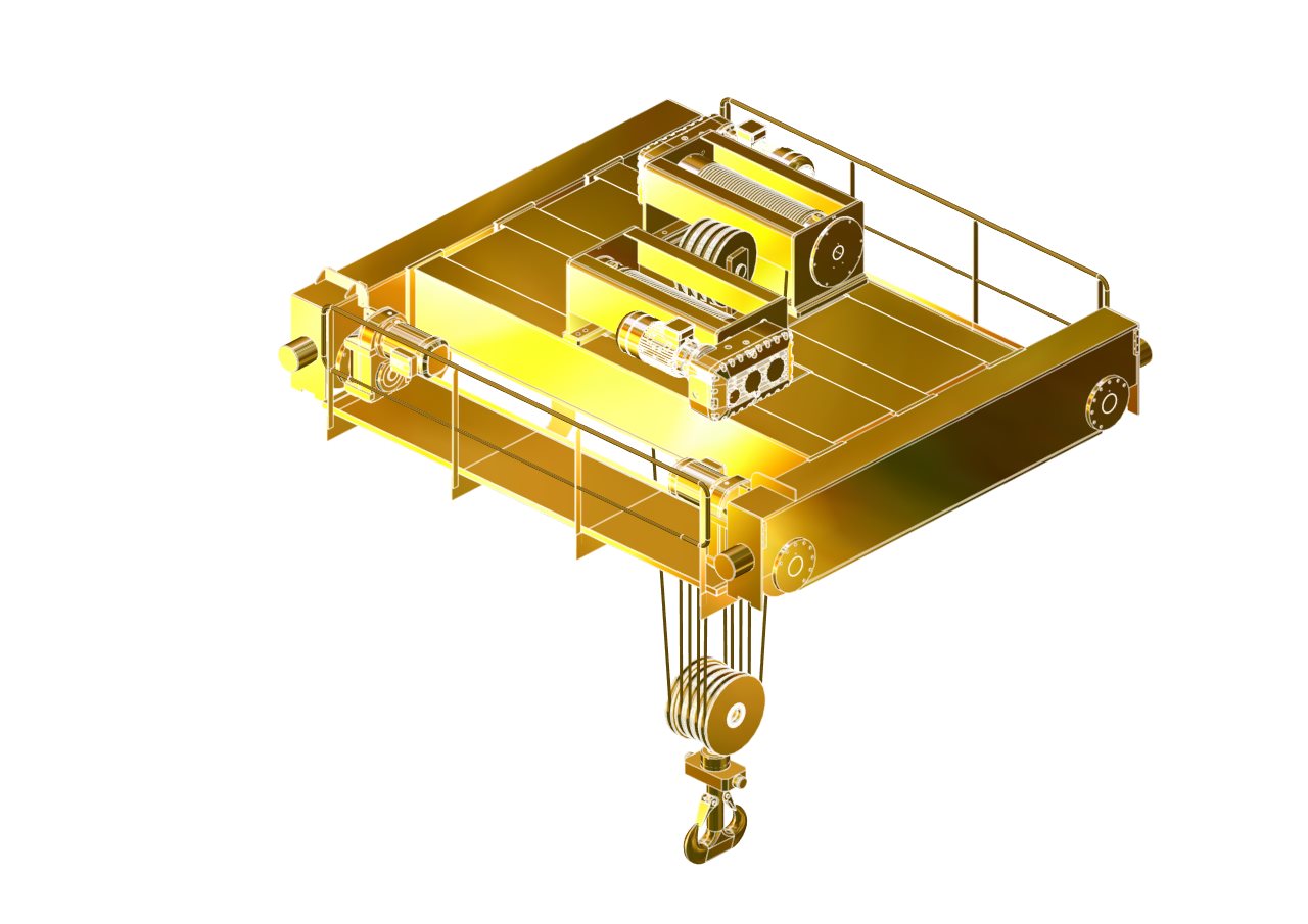 双葫芦桥式起重机3D模型