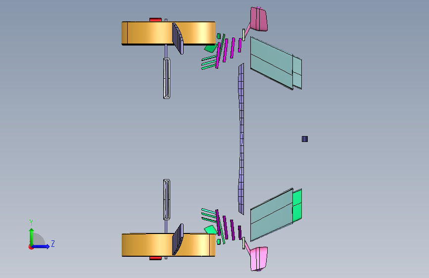 梅赛德斯-奔驰-类-迈巴赫 catia v5 左侧视图