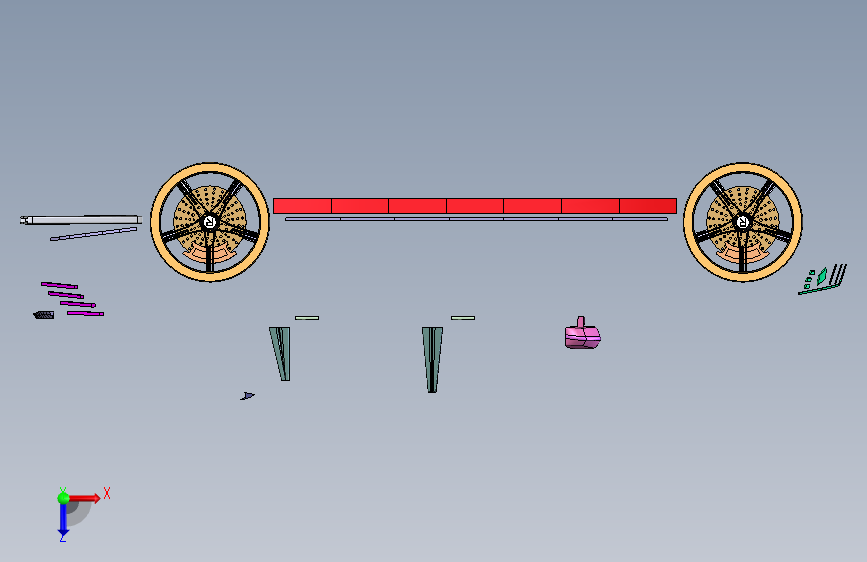 梅赛德斯-奔驰-类-迈巴赫 catia v5 俯视图
