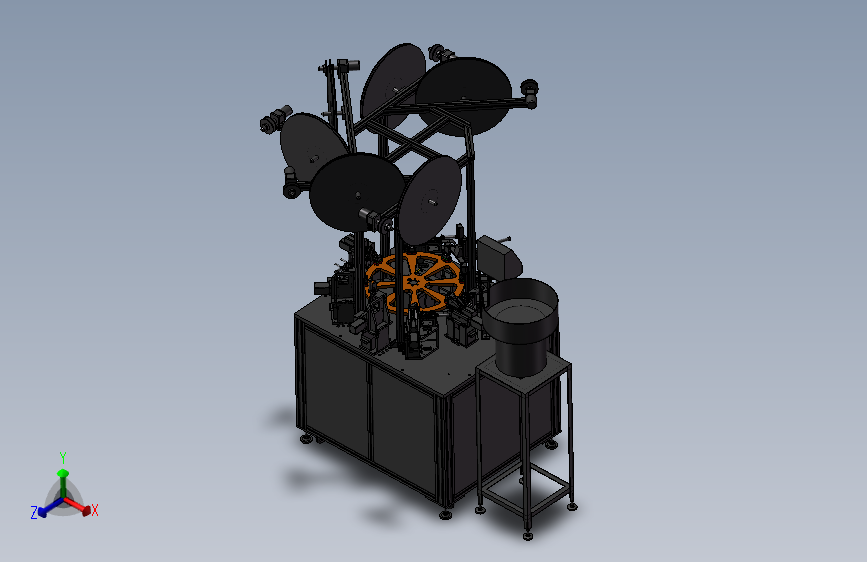 转盘式连接器插端子机3D