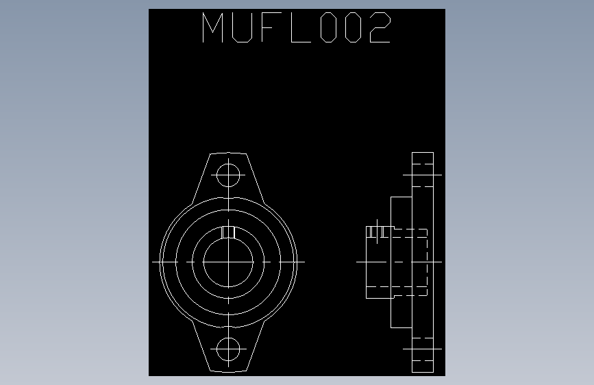 UFL-MUFL轴承座图块_AotuCAD dxf_模型图纸下载 – 懒石网