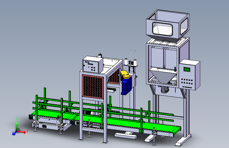 分选定量包装机3D