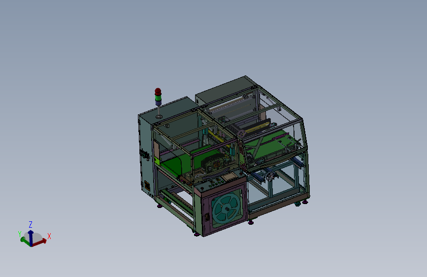 包裹纸盒包装机3D