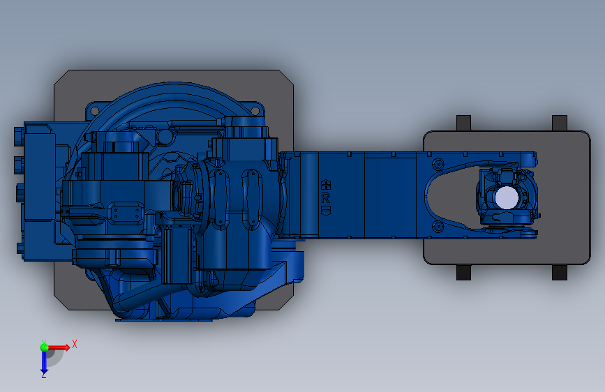 MH24 搬运机器人 安川 yaskawa-MF 俯视图