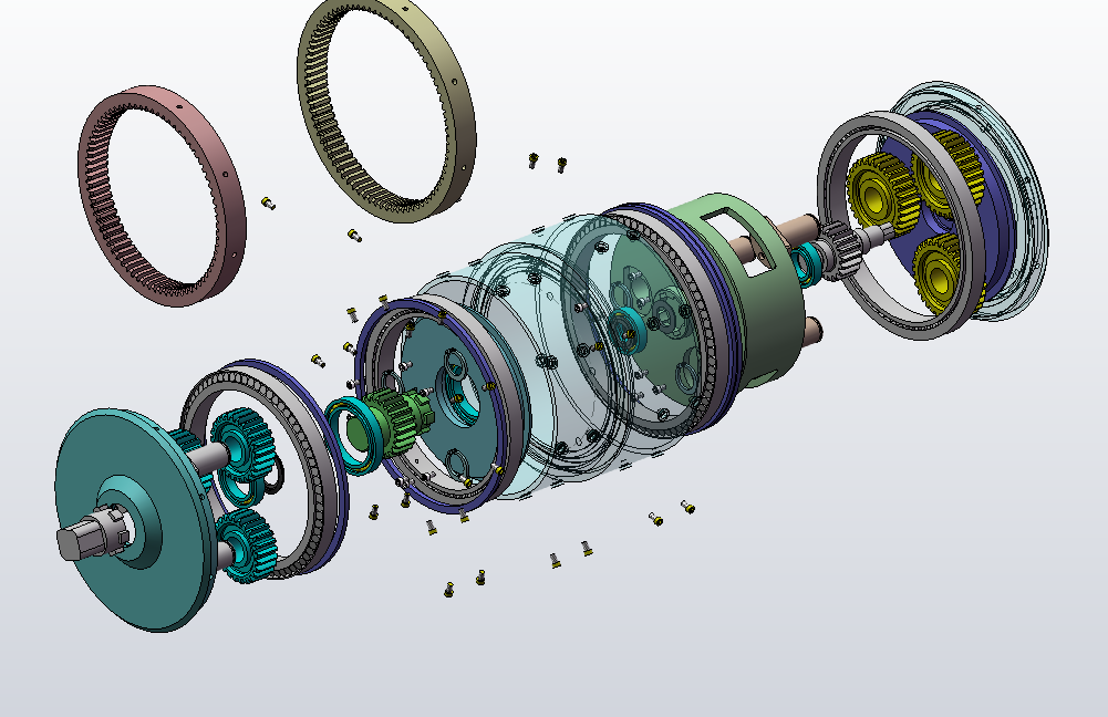 二级行星齿轮减速器 SW16