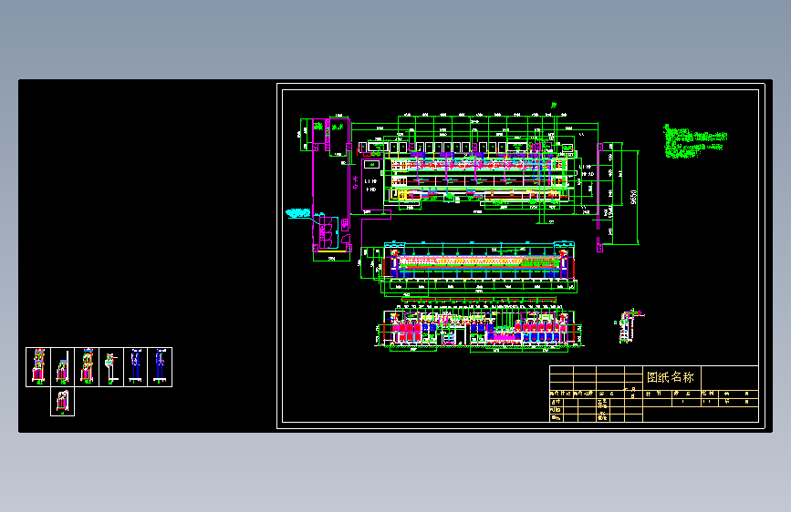 双列镀铜槽,双推机构WS09138 VCP Line- LAYUOT 7.13