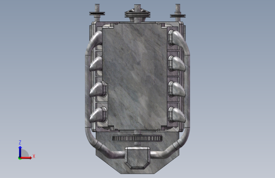 V8发动机3D设计MF