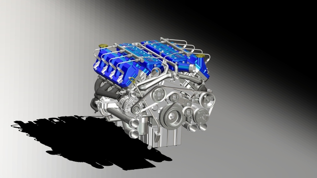 V8柴油发动机MF
