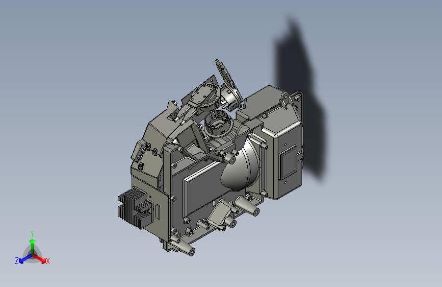 超短焦激光投影仪结构设计3d模型MF