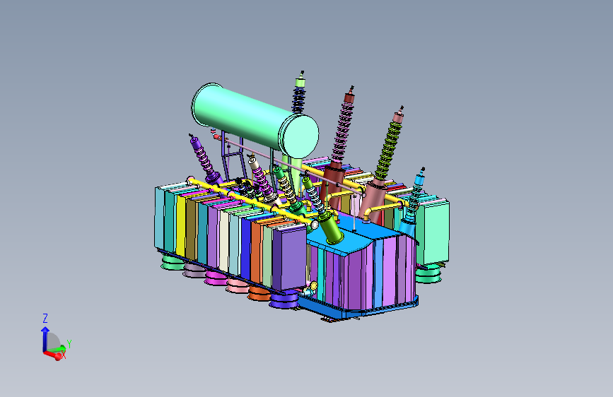 电力变压器3D设计SW-MF