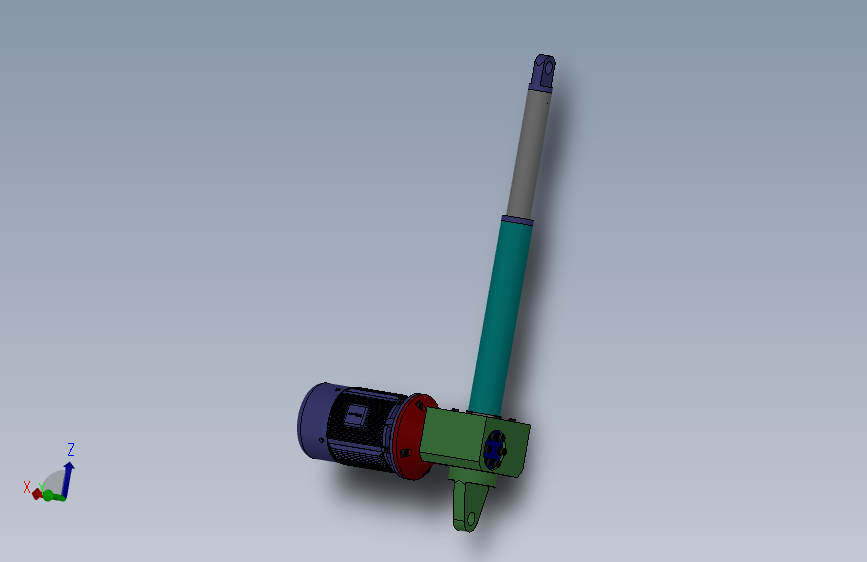 电动推杆Solidworks模型MF