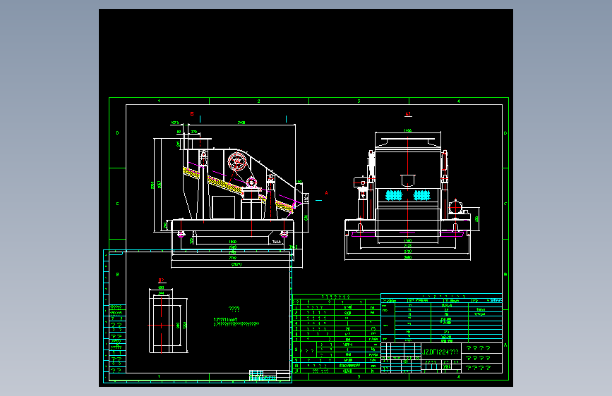 JZDF1224振动筛总图