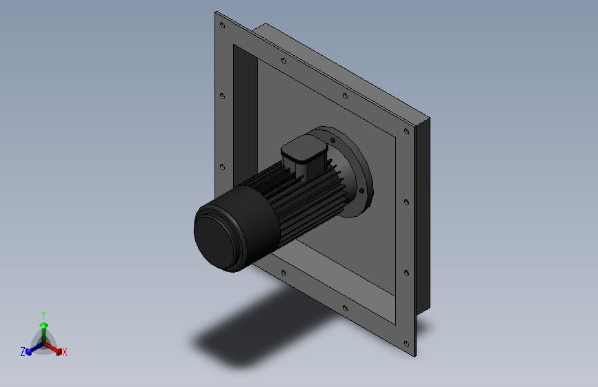 高温循环风机SolidWorks模型-MF