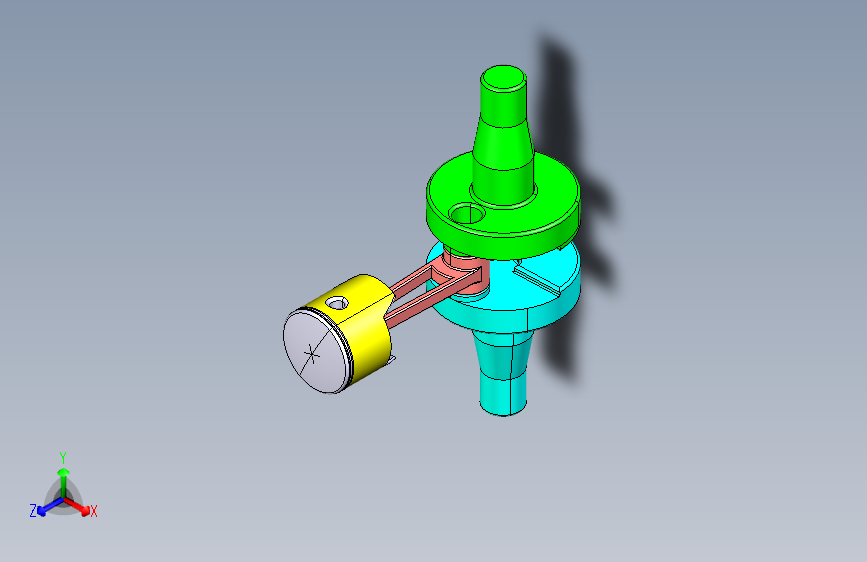 活塞连杆CATIA三维_CATIA V5R21_模型图纸下载 – 懒石网