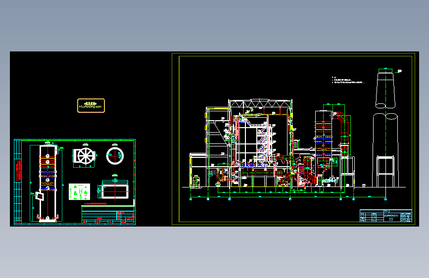 锅炉房脱硫塔大样图