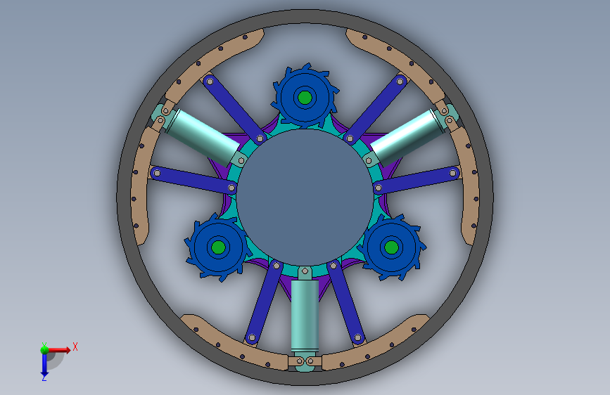 可变履带车轮MF_SOLIDWORKS 2018_模型图纸下载 – 懒石网