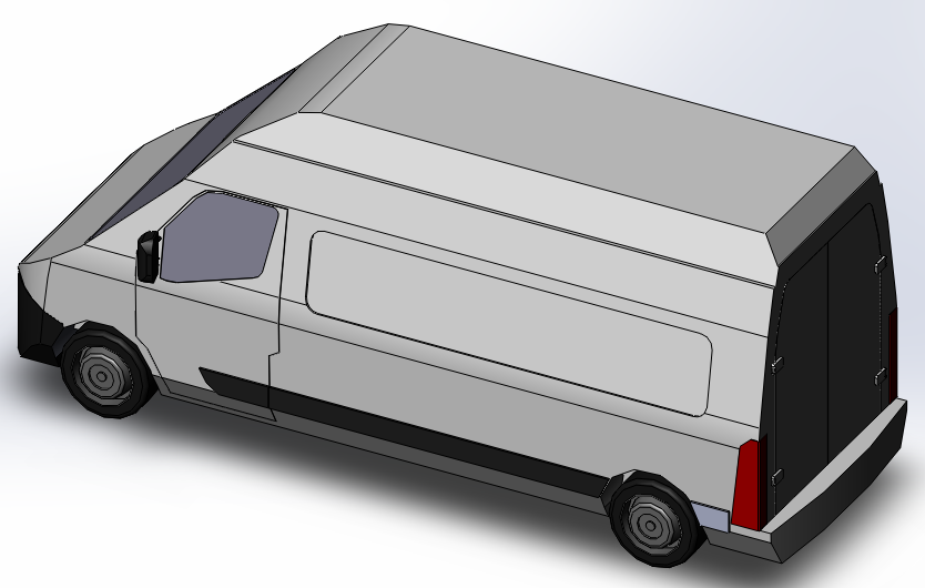 客货两用依维柯车模型MF