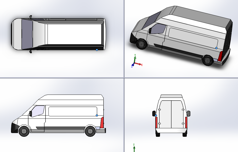 客货两用依维柯车模型MF