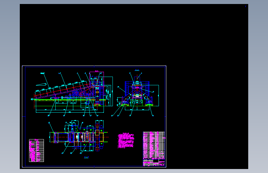 YDXL.移动式卸料车总图cad2000.1dwg