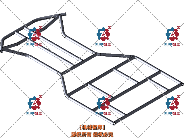 033-汽车底盘-卡丁车车架 STEP