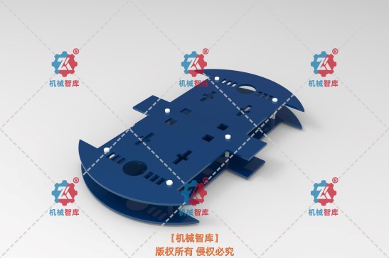 036-汽车底盘-可3D打印的机器人汽车底盘 STEP SW