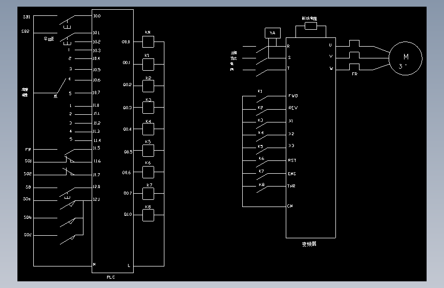 大车PLC接线图