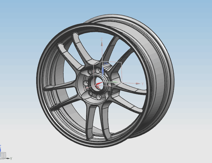 汽车轮毂UG三维