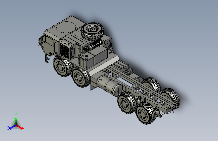 美军重型高机动8X8运输底盘MF
