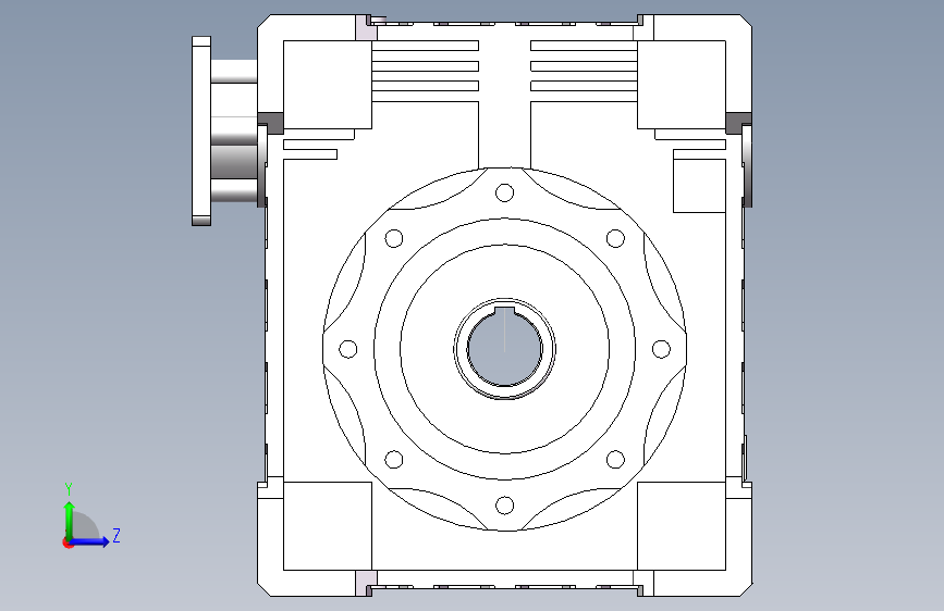 NMRV150-40-Φ50-Φ22-Φ110-Φ145-M9-B3 左侧视图