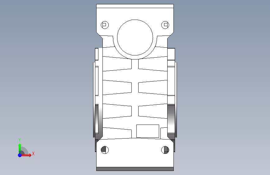 NMRV150-40-Φ50-Φ22-Φ110-Φ145-M9-B3 正面视图