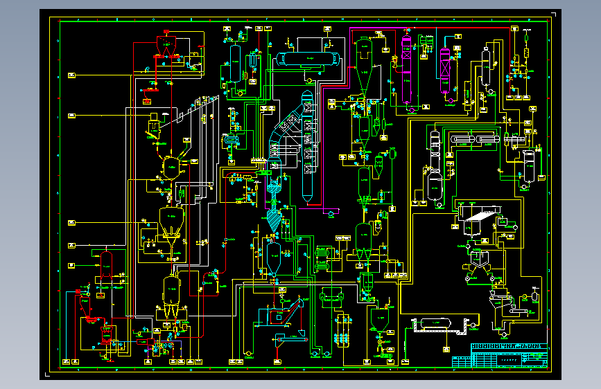 总工艺流程图（A0）壳牌煤气化