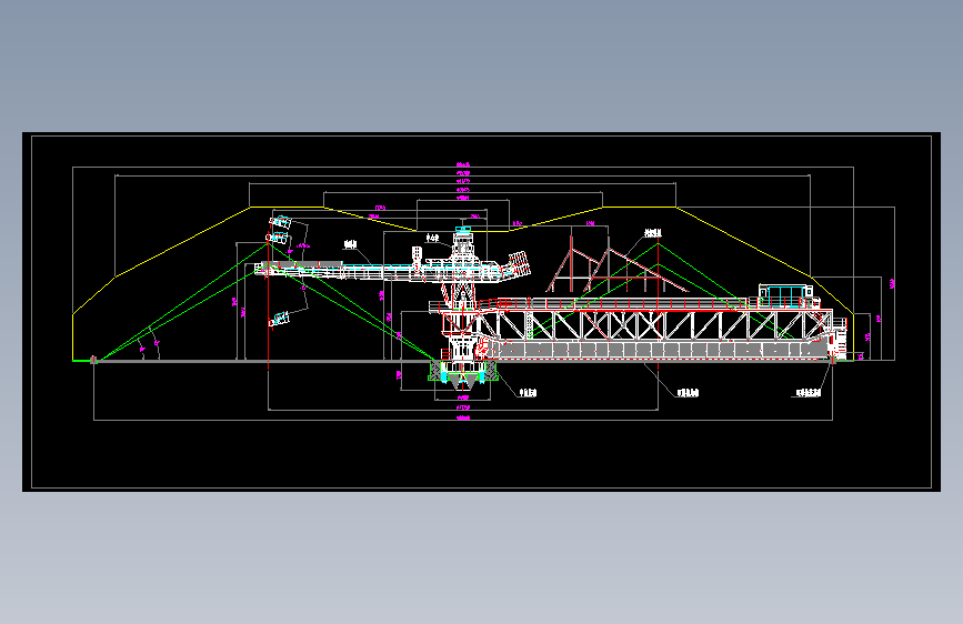 Φ80m_堆取料机图纸