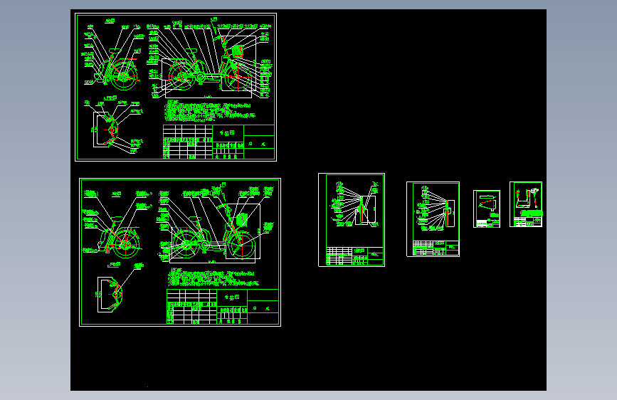 自行车CAD图纸