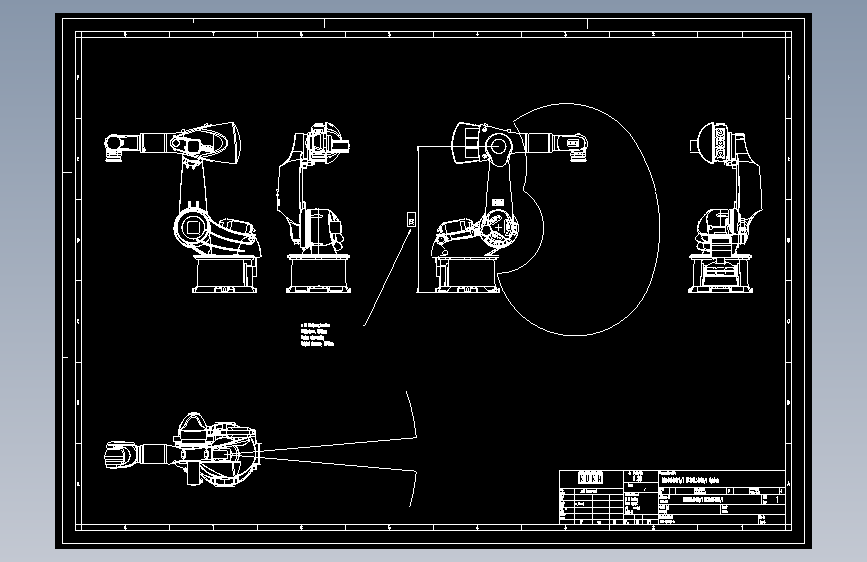 焊接机器人外形CAD图纸kr500l480pa-1_R14m