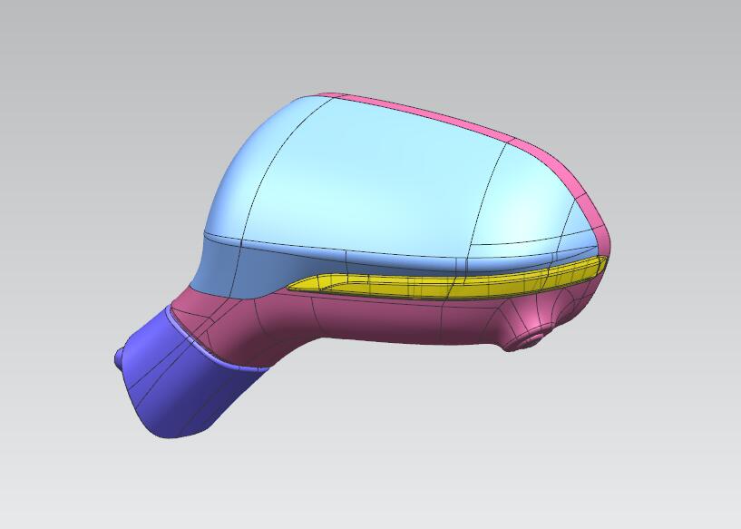 汽车后视镜3D模型图纸-MF