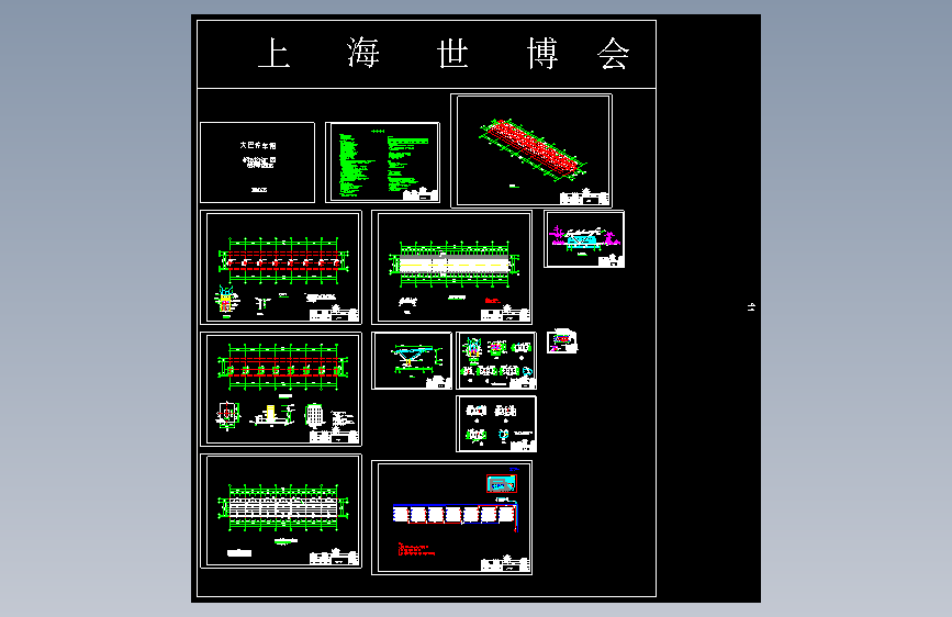 某轻钢结构大巴停车棚结构施工图（独立基础）