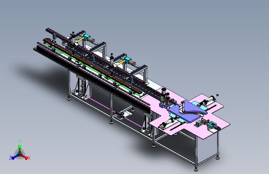 铝桌椅扶手成型机    Solidworks18