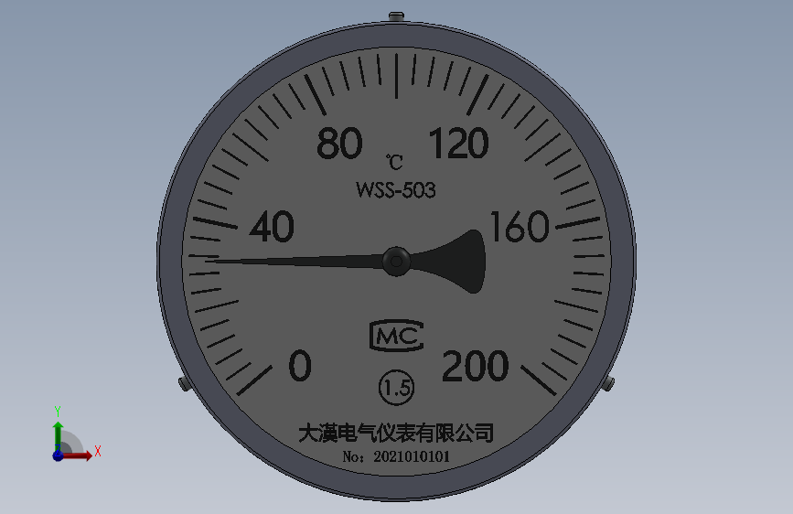 双金属温度计WSS-503-MF