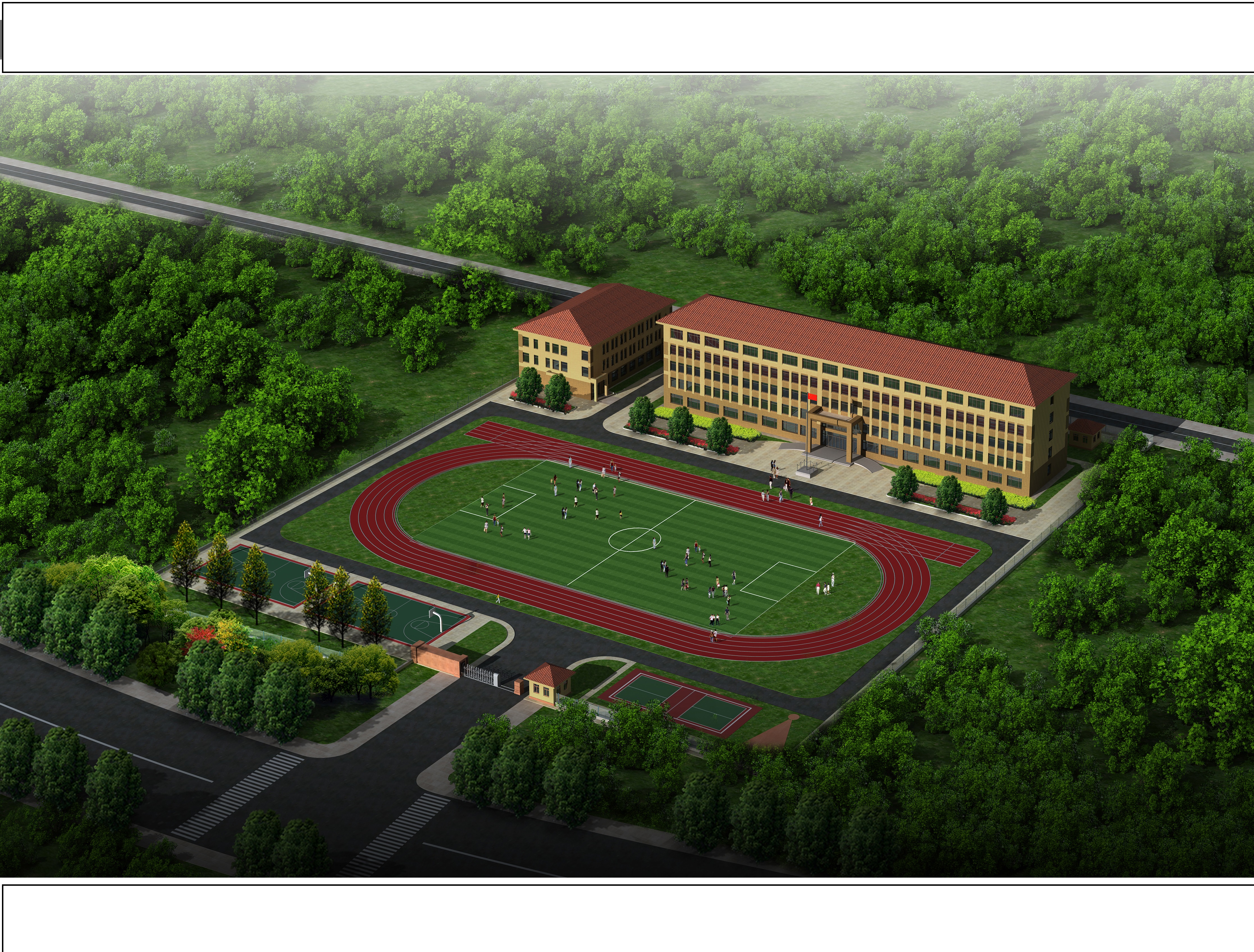 某中学教学楼全套cad施工图纸(含建筑结构图纸,含水暖电图纸)