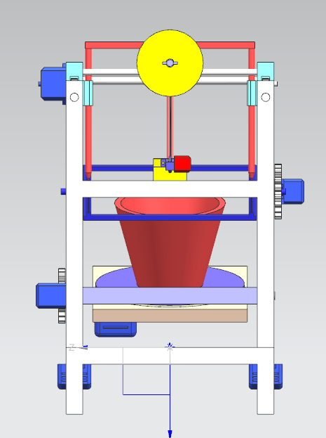3D打印机 左侧视图