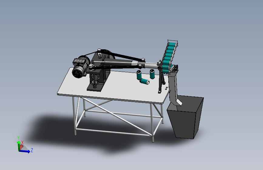 易拉罐粉碎机3D