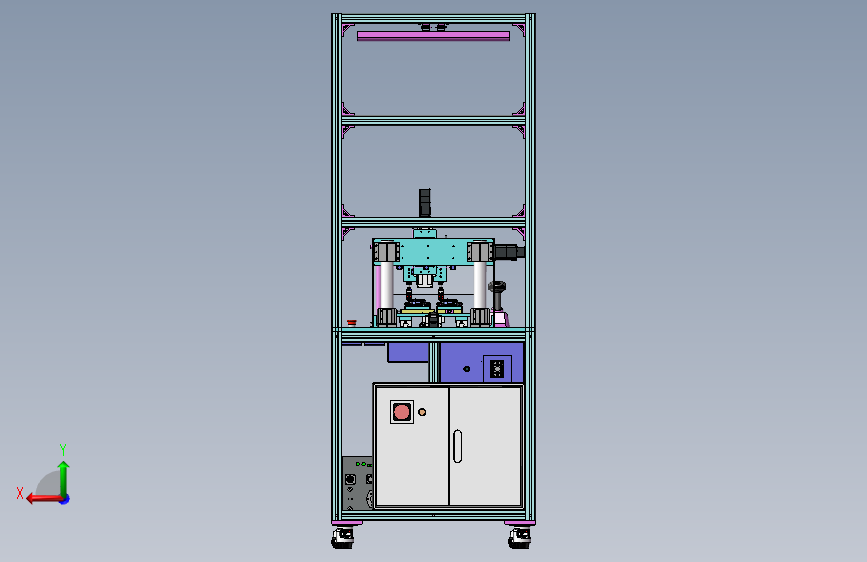 PCB热铆总装sw20可编辑 背面视图