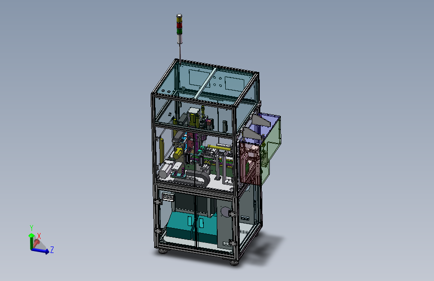 PCBA板自动锁螺丝机3D