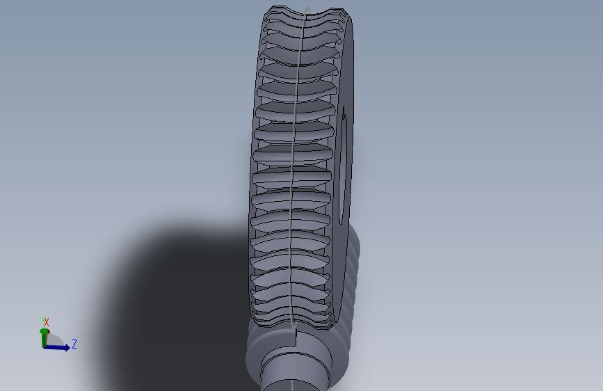 蜗轮蜗杆SolidWorks设计